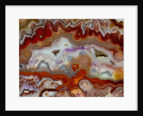Zig Zag Pattern Crazy Lace Agate by Anonymous