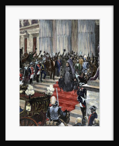 Regency of Maria Cristina of Habsburg-Lorraine (1885-1902). The queen regent (1885-1902) out of Cong by Anonymous
