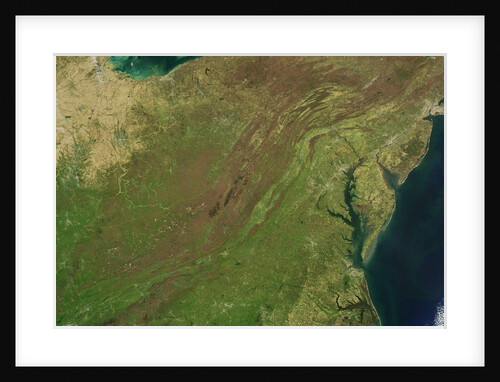 Spring view of the Appalachian Mountains and the coastal Piedmont by Anonymous