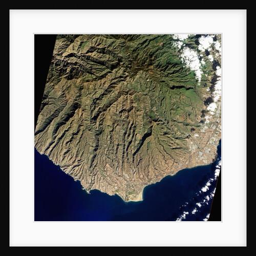 Satellite view of Gran Canaria, in the Canary Islands by Anonymous