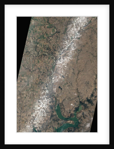Narrow band of snow along the Arkansas River by Anonymous