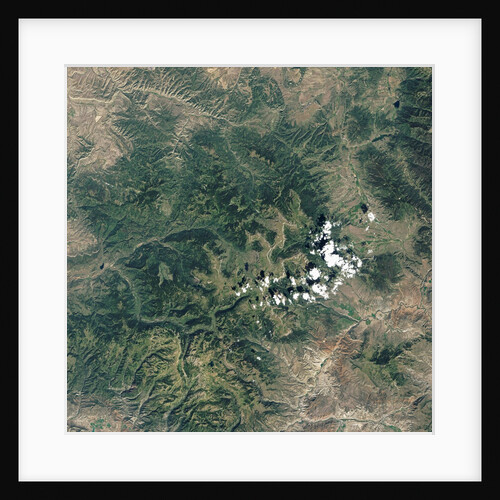 Satellite view of Colorado's Flat Tops Wilderness by Anonymous