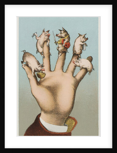 Five pigs on five fingers by Anonymous