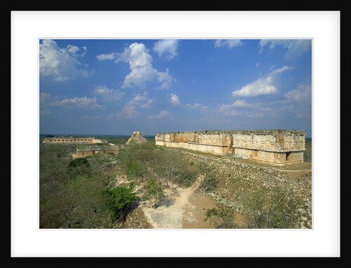 View of old ruins, Uxmal, Yucatan, Mexico by Anonymous