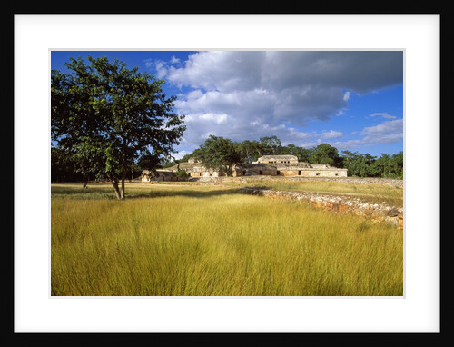 Rural scene with ruins of palace, Labna, Yucatan, Mexico by Anonymous