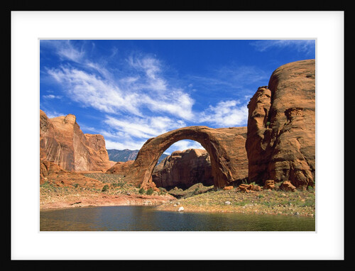 View of Rainbow Bridge, Lake Powell, Utah, USA by Anonymous