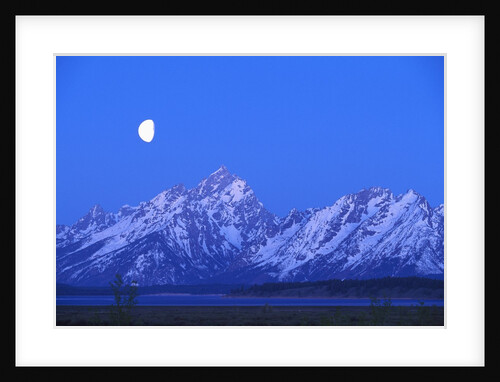 Moonlight on Grand Teton Range, Wyoming, USA by Anonymous