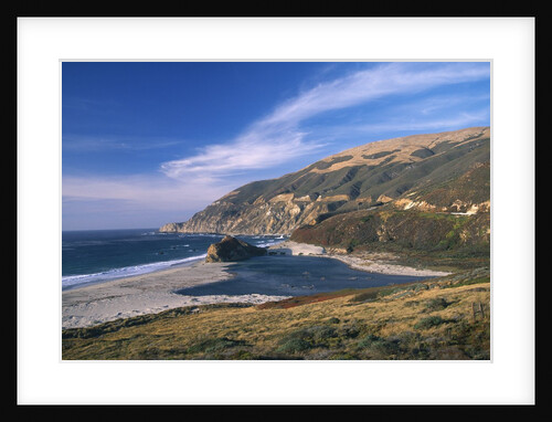View of coastline near Point Sur, Big Sur, California, USA by Anonymous