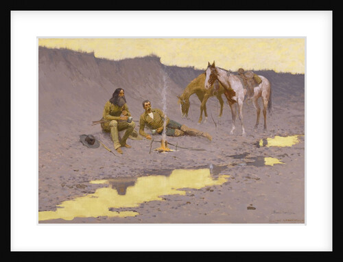 A New Year on the Cimarron by Frederic Remington