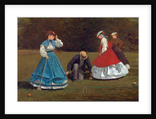 Croquet Scene by Winslow Homer