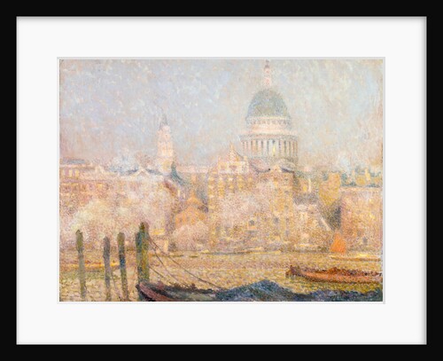 St. Paul's from the River: Morning Sun in Winter by Henri Le Sidaner