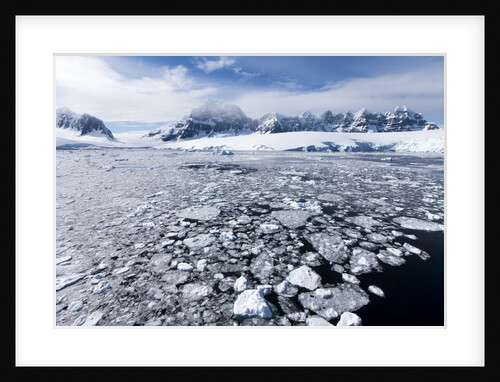 Mountain Peaks and Sea Ice, Antarctica by Anonymous