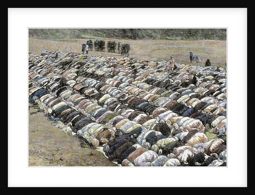 Buckre-Ede festival or Baqr-I-Id (Cow Festival). Moslems praying by Anonymous