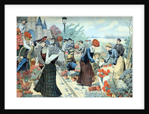 Flower Market Paris (April 1903) by Anonymous