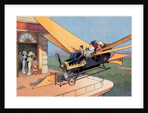 Futurist Personal Plane Taxi or Air Travel as Seen in 1912 by Anonymous