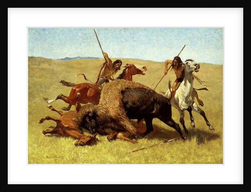 The Buffalo Hunt by Frederic Remington