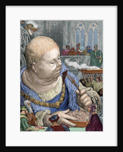 Rabelais, Francois (c. 1494-1553). French writer. Gargantua. The pilgrims are eaten in salads by Anonymous