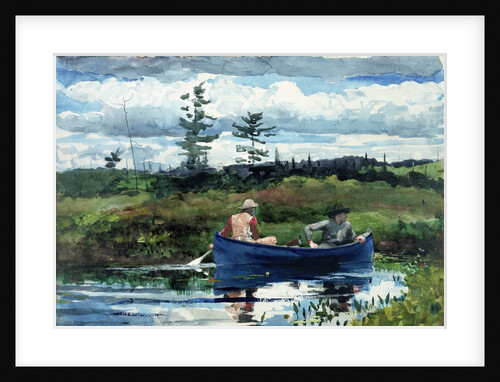 The Blue Boat by Winslow Homer