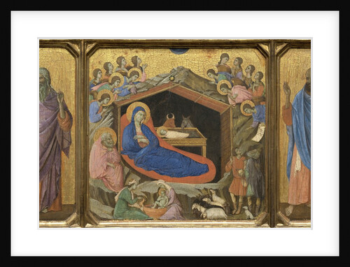 Nativity with the Prophets Isaiah and Ezekiel by Duccio di Buoninsegna