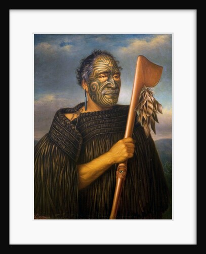 Maori Chief Tamati Waka Nene by Gottfried Lindauer