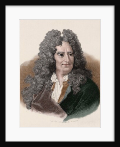 Nicolas Boileau-Despreaux (1636-1711). French poet. Engraving by Anonymous