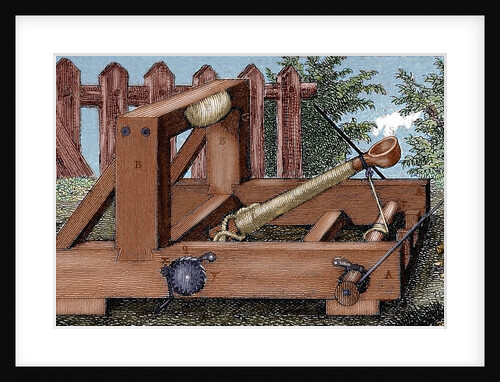 Catapult used by Roman army during its military campaigns. by Anonymous