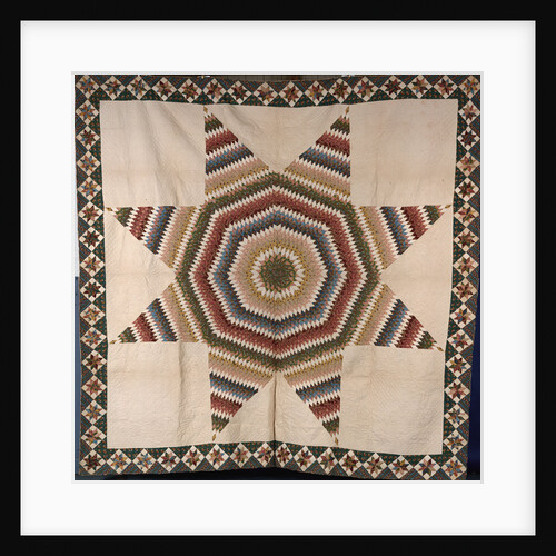 A rising star design coverlet by Anonymous