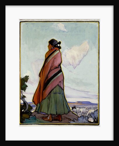 Navajo Shepherdess by Ira Diamond Gerald Cassidy
