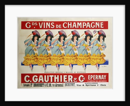 Gds Vins de Champagne poster by Casimir Brau