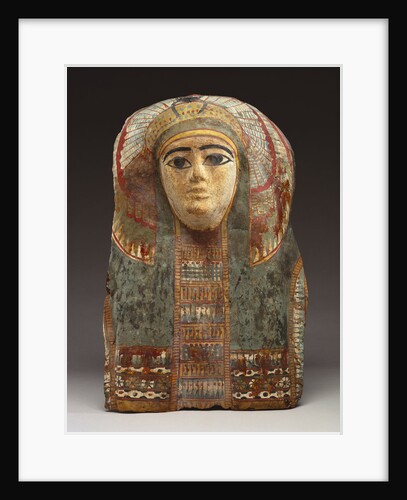 An Egyptian cartonnage mummy mask by Anonymous