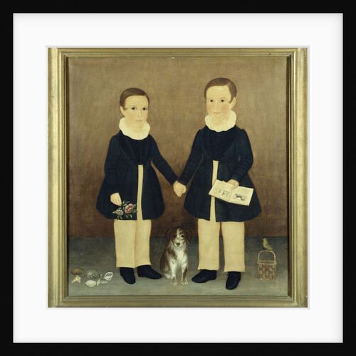 Joseph and Edwin with Their Pets by Anonymous