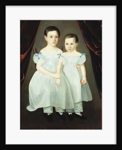 Portrait of Two Young Girls by Anonymous