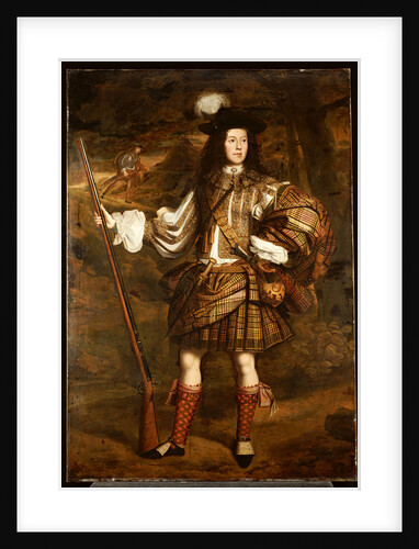 A Highland Chieftain: Portrait of Lord Mungo Murray in Highland Dress by John Michael Wright
