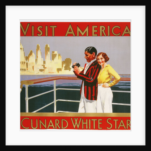 Visit America, Cunard White Star poster by Anonymous