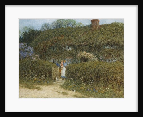 A Cottage at Freshwater, Isle of Wight by Helen Allingham