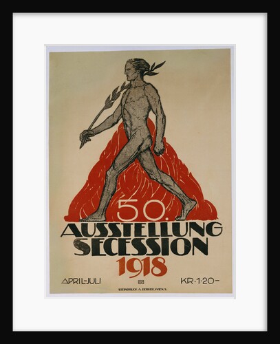 Ausstellung Secession 1918 poster by Anonymous