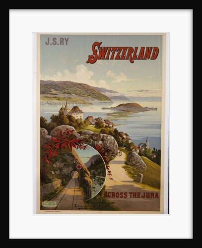 Switzerland Across the Jura poster by Frederic Hugo d'Alesi