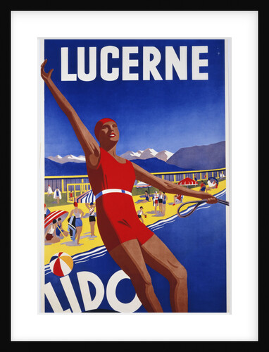 Lucerne Lido poster by Albert Solbach