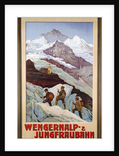 Wengernalp- & Jungfraubahn poster by Anton Reckziegel