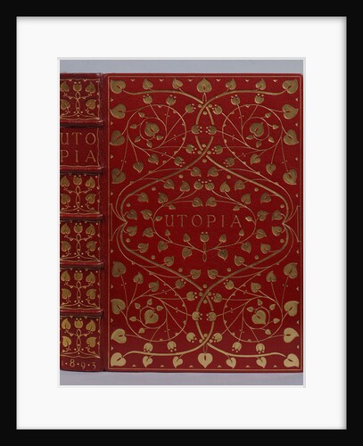 A crushed red levant morocco gilt binding of Utopia by Sir Thomas More