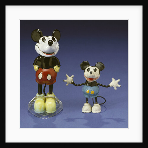 A Mickey Mouse figural perfume bottle, France, and a Mickey Mouse lead figure, Germany, both circa 1930s by Anonymous