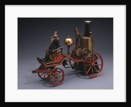 Horse-drawn live steam fire pumper by Anonymous