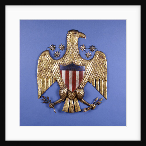 A gilded pressed tin eagle by Anonymous