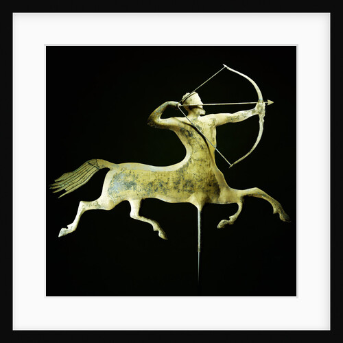 A fine and rare molded and gilt copper weathervane attributed to A by Anonymous