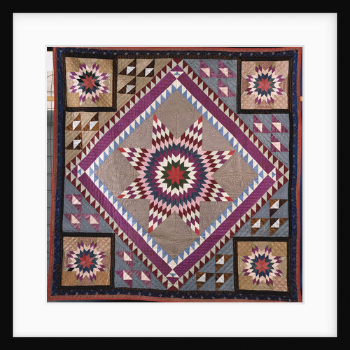 A rising star design coverlet by Anonymous