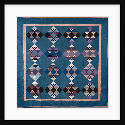An Amish bird in flight design coverlet by Anonymous