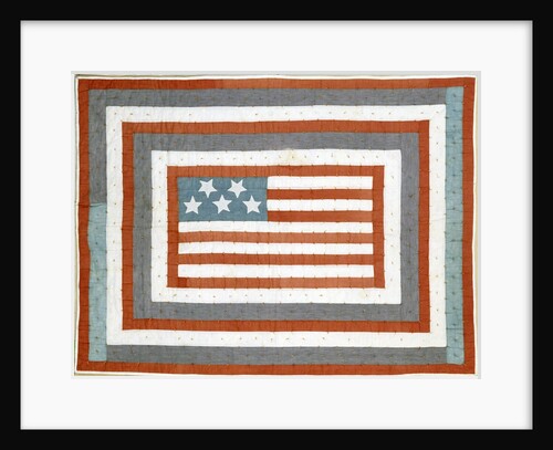 American pieced cotton coverlet by Anonymous