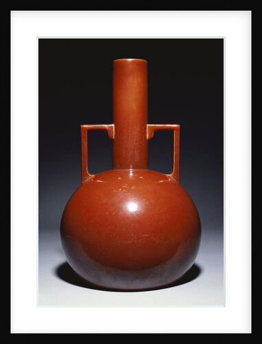 A large stoneware vase designed by Dr Christopher Dresser