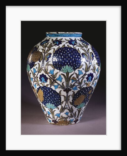 A glazed earthenware 'Persian' vase by William de Morgan