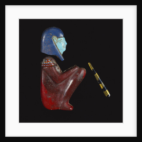 Ancient Egyptian Profile Face and Wig by Anonymous
